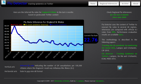 Flu Detector - Tracking Epidemics on Twitter